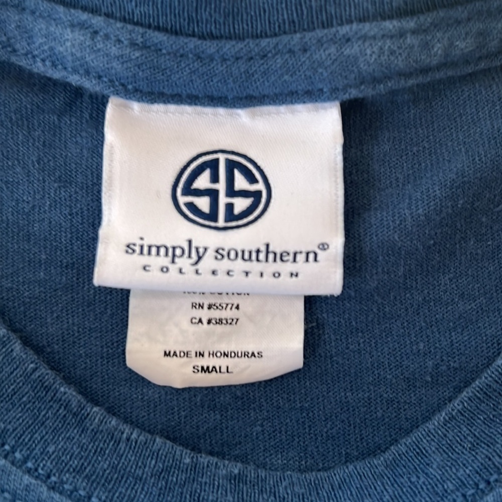 Simply Southern Preppiest Graphic Tee Bow Logo Shirt Small - Picture 5 of 8